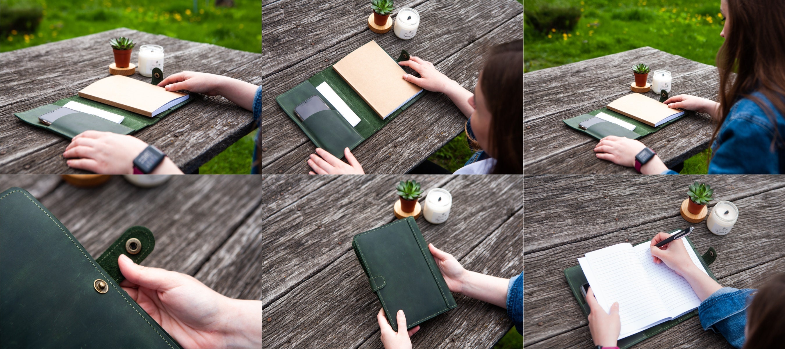 Funda De Cuero Para Notas De Campo Para Notas Cuaderno De Se | Envío Gratis