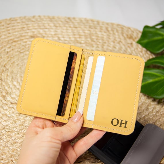 Slim card holder,Small leather wallet,Minimal wallet,Leather card wallet,Business card holder leather,Credit card case,Slim card case