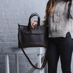 Personalisierte Leder Laptoptasche, Leder Crossbody Handtasche, Schulter Laptoptasche, Individuelle Laptoptasche für Frauen, Laptop Arbeitstasche, Bürotasche
