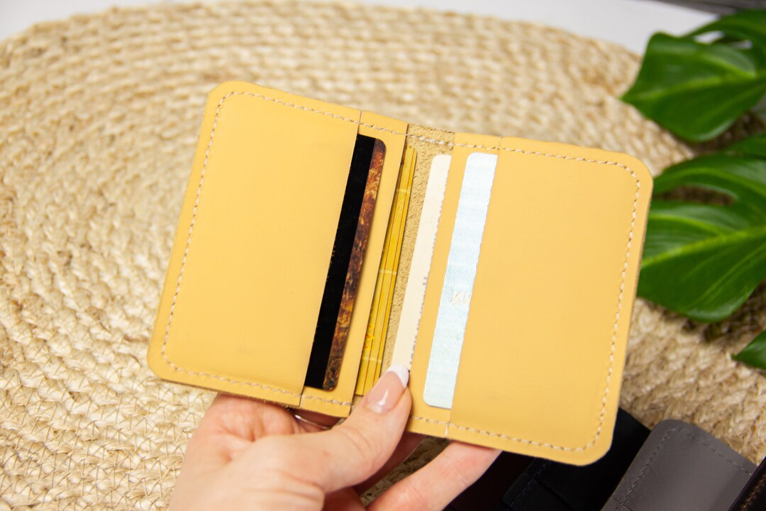 Slim Card Holder,small Leather Wallet,minimal Wallet,leather Card