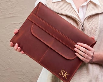 100% Genuine leather MacBook case, Personalized MacBook sleeve, Custom MacBook case, Leather MacBook Pro sleeve, Leather macbook air case