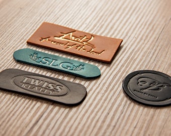 Personalized leather labels,Leather name tags,Leather name label,Custom knitting tags,Custom logo tags,Leather tags for handmade items