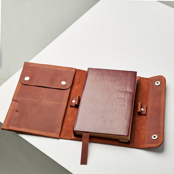 Engraved leather book cover,Custom book cover leather,Handmade book cover,Leather book sleeve,Leather book holder,Personalized book cover