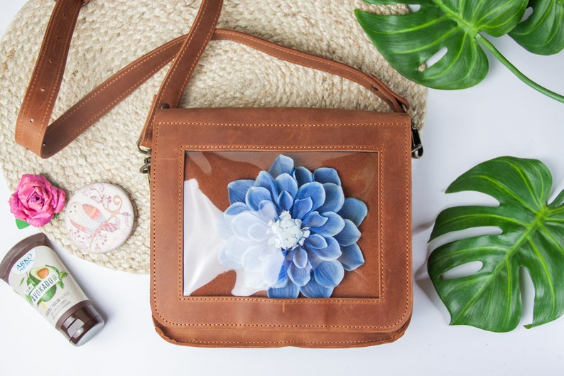 Leather ita bag purse, Ita bag crossbody, Small ita bag, Crossbody pin bag, Ita bag with clear windows, Ita bag leather, Custom ita bag