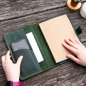 Lederen dagboekomslag, Reistijdschriftomslag, Gepersonaliseerde dagboekomslag, Aangepaste dagboekomslag, Notitieboektijdschriftomslag, Handgemaakte dagboekomslag