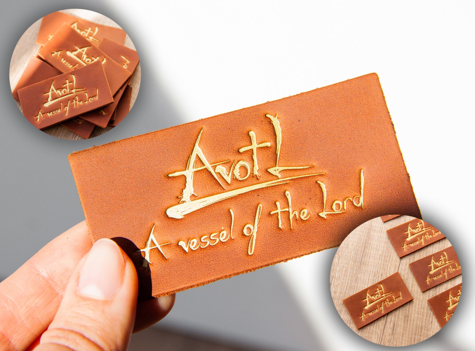 Leather Name Labelleather Patch Customleather Labels for Etsy