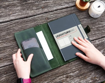 Leather leuchtturm cover, Leuchtturm1917 cover, Leuchtturm 1917 notebook cover, Personalized Leuchtturm 1917 cover, Journal cover a5