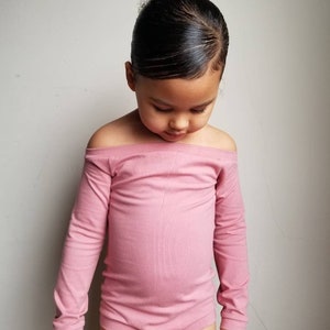 Off the shoulder Leotard Baby Girl Toddler Bodysuit