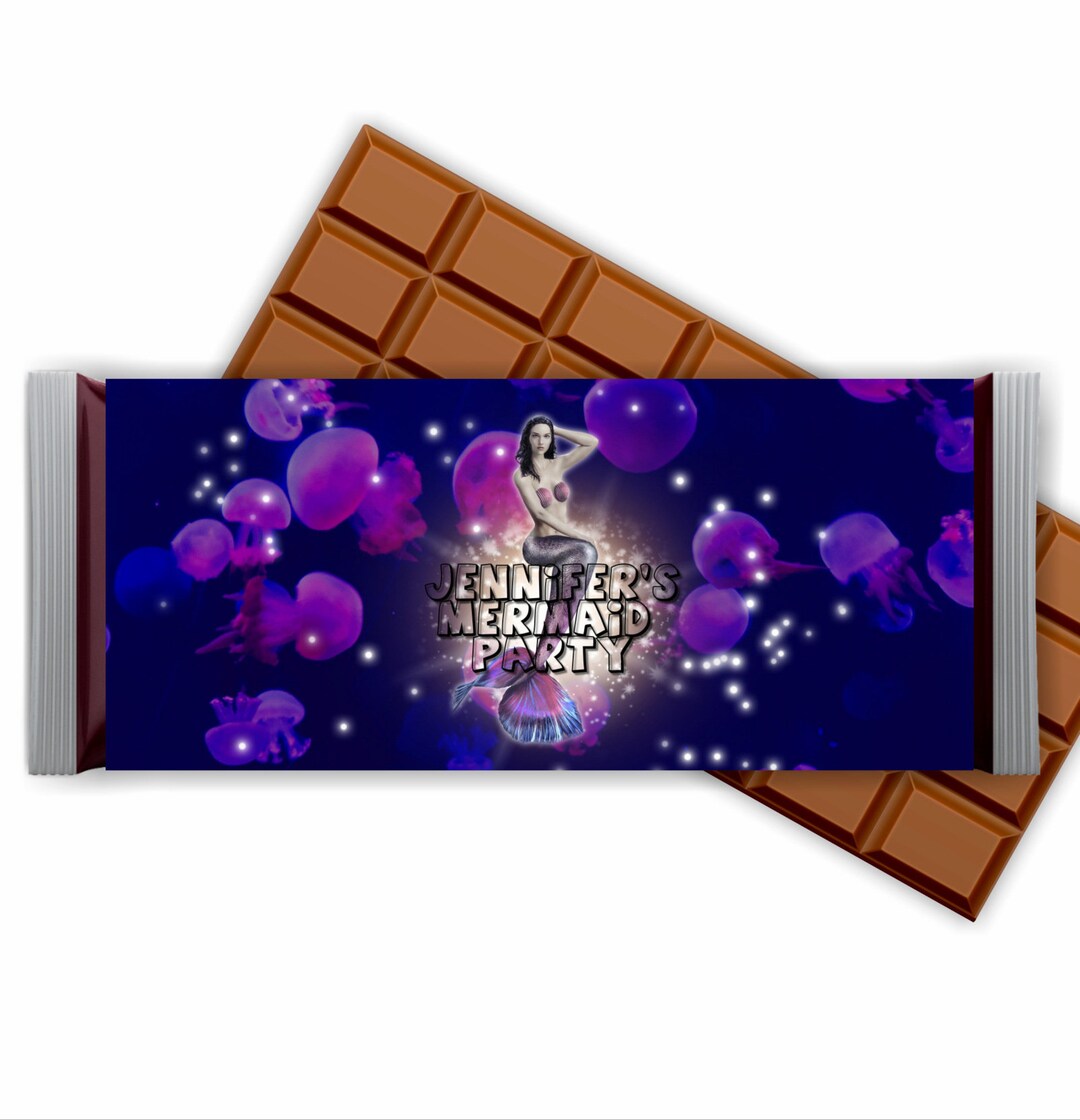Mermaid Candy Bar Printable - Etsy