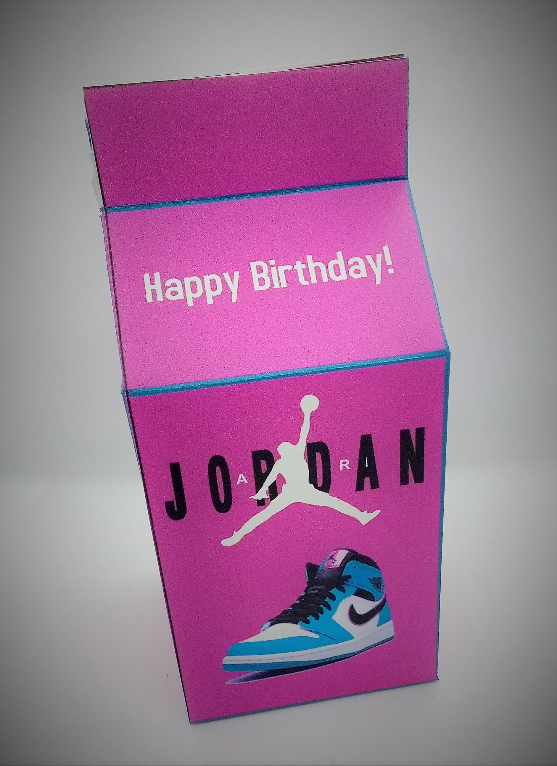 Air Jordan Inspired Printable Party Favor Box Etsy