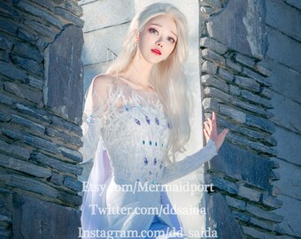 Elsa Wedding Dress Etsy