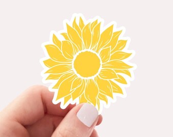 Sunflower Sticker, Flower Sticker, Floral Sticker, Fall Stickers, Womens Fall Stickers, Sunshine Sticker, Mom Sticker, Cute Positive Sticker
