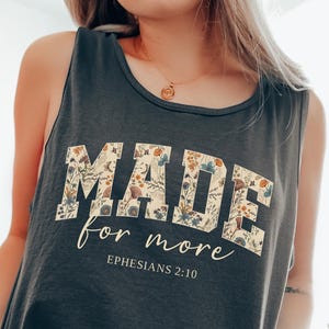 Comfort Colors® Bible Verse Tank Top, Cute Christian Tank Top For Women, Christian Faith Jesus Tank Top, Boho Faith Tank Top, Christianity