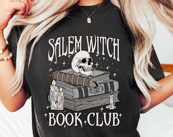 Salem Witch Book Club Shirt, Salem Massachusetts Shirt, Salem Shirt, Happy Halloween Shirt, Halloween Shirt Witch Shirt Halloween Sweatshirt