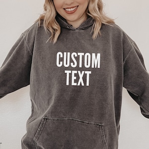 Comfort Colors Personalized Hoodie Sweatshirt Custom Hoodie Personalized Hoodie Custom Sweatshirt for Women Custom T-shirt for Youth and Men