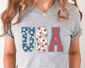4th Of July T-Shirt, Fourth of July USA Shirt, America Shirt, Patriotic Shirt, Independence Day Tee Shirt, 4th July Retro Star Tee, 1776 Tee