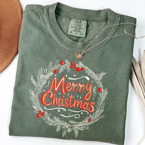 Vrolijk kerstfeest comfortabel kleurenshirt, leuk kerstshirt voor vrouwen, kerstvakantieshirt dames, leuk wintershirt, cadeau voor kerst