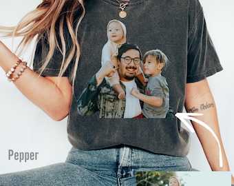 Comfort Colors Custom Photo Shirt, Personalized Shirt With Photo, Custom Image T-shirt, Family Photo Tee, Custom shirt for Men for Women