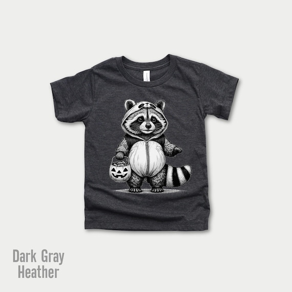Halloween Raccoon Toddler Shirt, Cute Raccoon Kids Shirt, Kids Halloween Shirt, Cute Fall Shirt, Spooky Season Shirt, Gift For Halloween