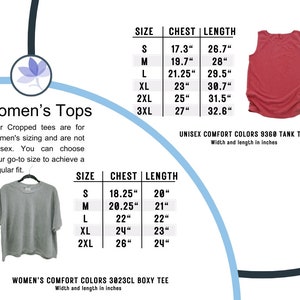 a women's shirt size guide with measurements