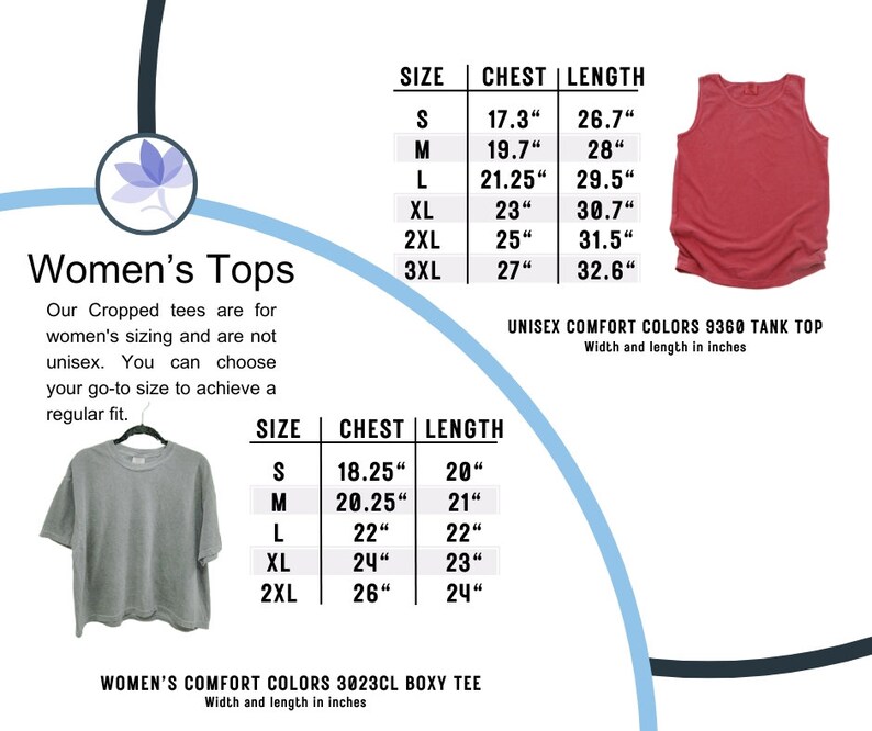 a women's shirt size guide with measurements