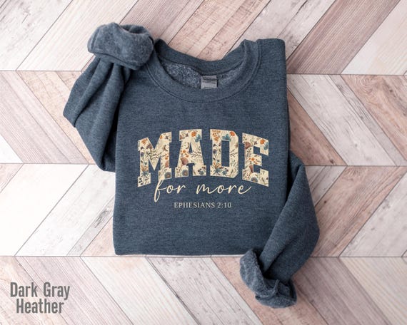 Bible Verse Sweatshirt, Cute Christian Sweatshirt For Women, Christian Faith Jesus Sweatshirt, Christianity Gift, Boho Faith Sweatshirt