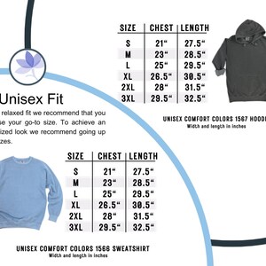 a diagram of a hoodie size guide