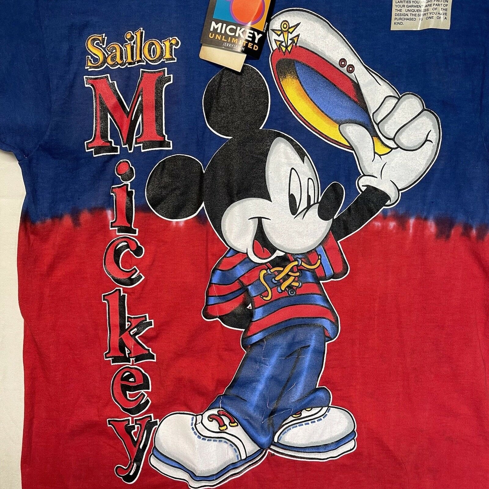 Vintage MICKEY UNLIMITED Single Stitch Jerry Leigh Made U.S.A. - Etsy UK