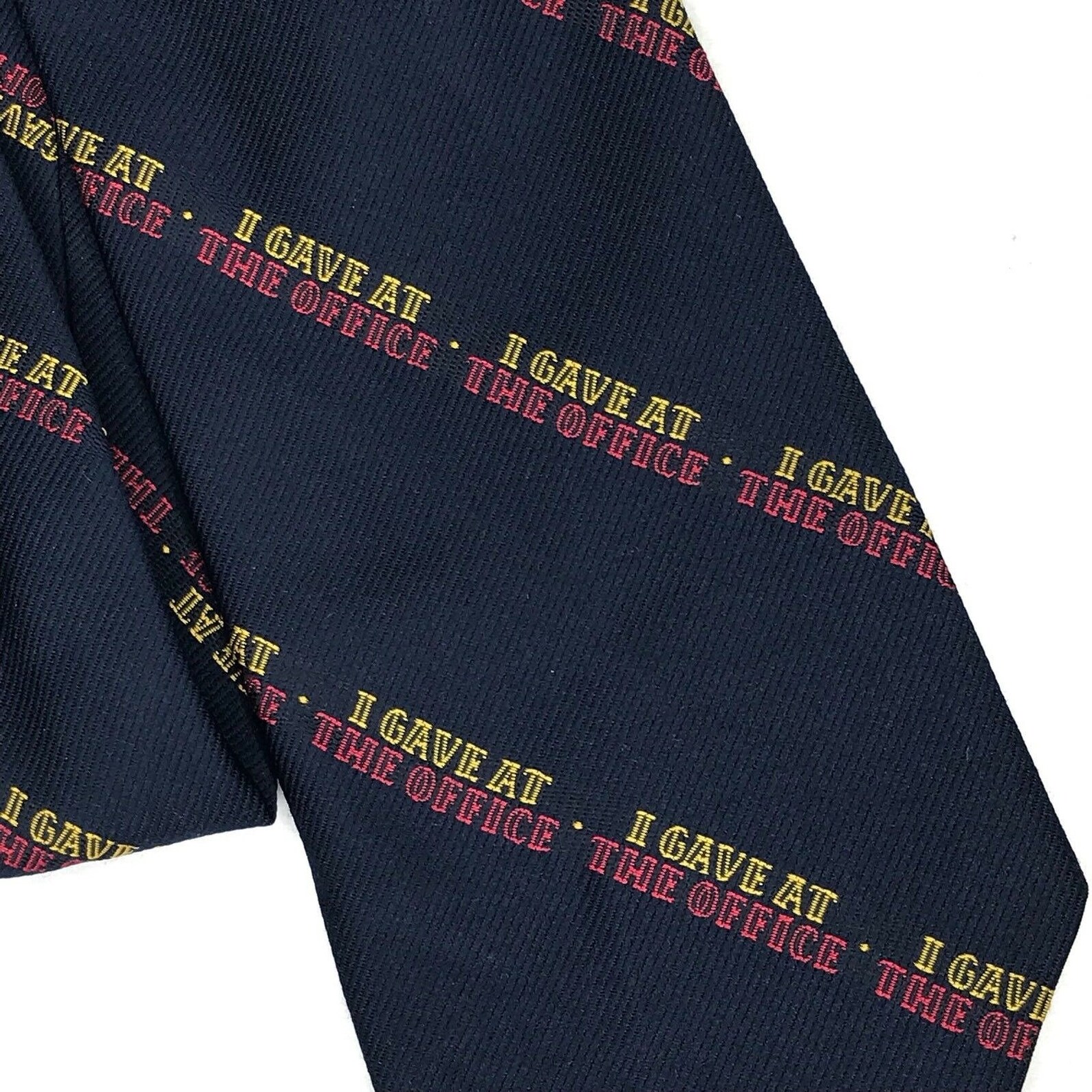 Vintage Novelty Tie Necktie 70s 80s Funny I Gave At The Etsy