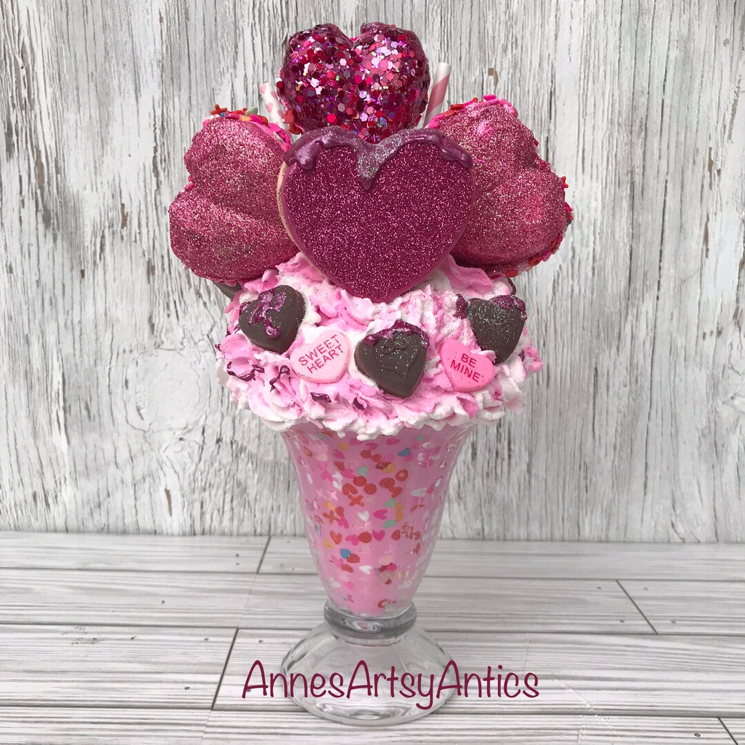 Valentines Day Sundae-fake Bake Sundae-holiday Sundae-food Prop-faux ...