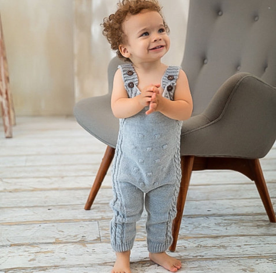 Baby Knit Overalls/Knit Baby Clothes/ Unisex Baby Outfits/Baby Etsy