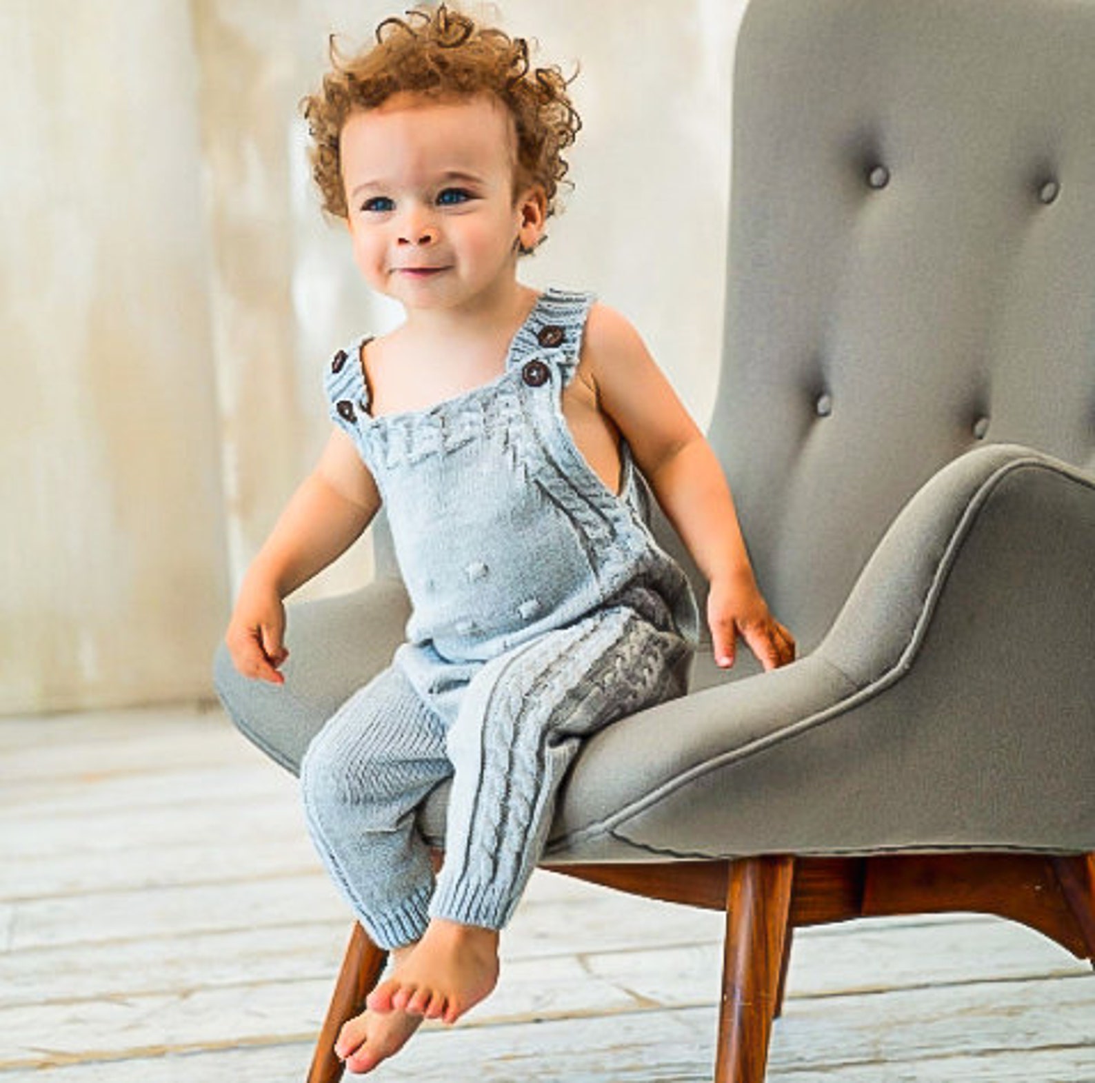 Baby Knit Overalls/Knit Baby Clothes/ Unisex Baby Outfits/Baby Etsy