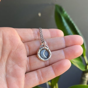 Dainty Crescent Moon Sterling Silver Necklace
