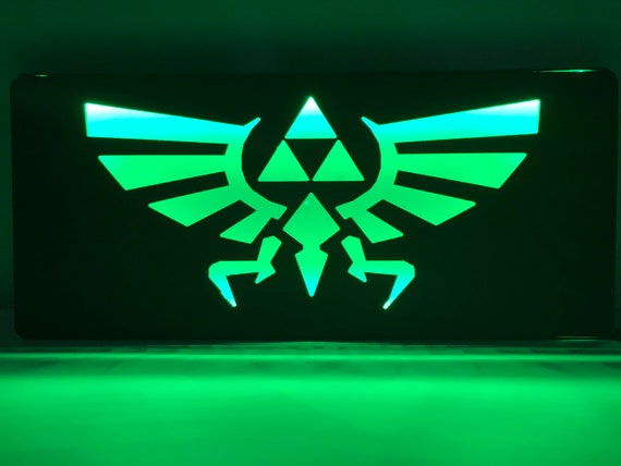 3D Legend of Zelda Triforce Night Light LED Decor Table Desk Lamp Art Lantern