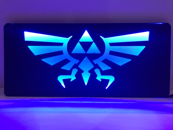 3D Legend of Zelda Triforce Night Light LED Decor Table Desk Lamp Art Lantern