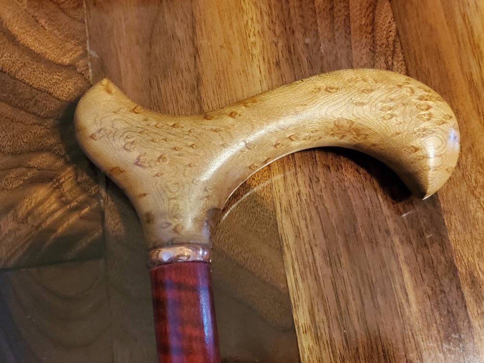 Ruby Cane Handmade Cane Ruby Red Figured Maple Shaft With Birdseye | Etsy