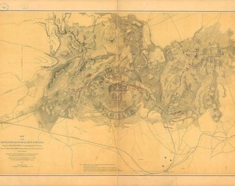 Bull Run (1861) Battle Map #1