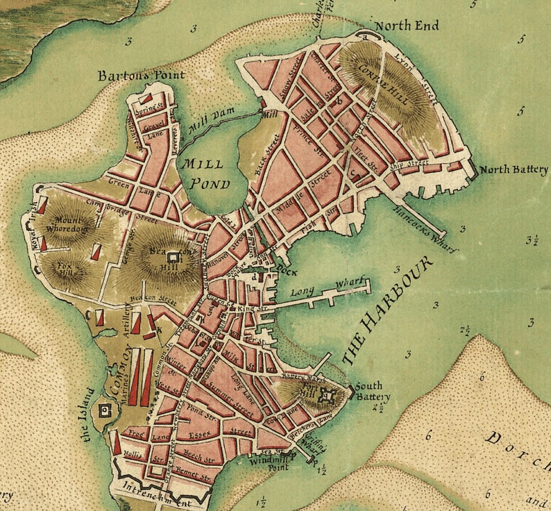 Boston Revolutionary War Map 2 - Il 794xN.1907240935 Ivkb