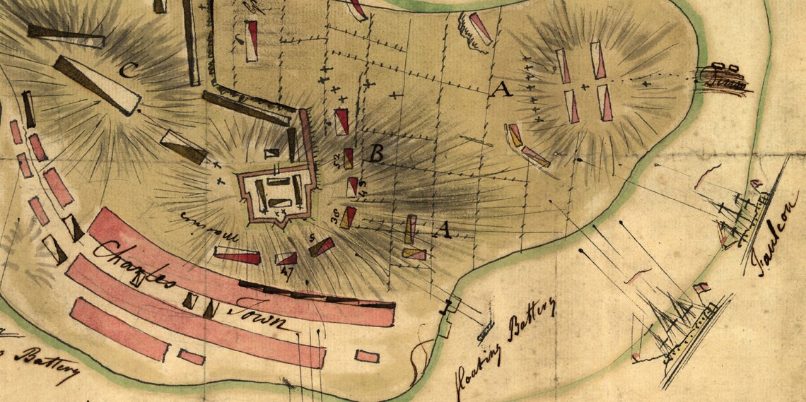 Bunker Hill Revolutionary War Map, 1775 Etsy