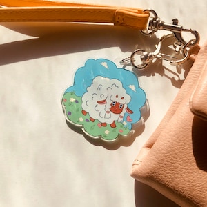 Wooloo Mareep Doppelseitiger Acryl Anhänger