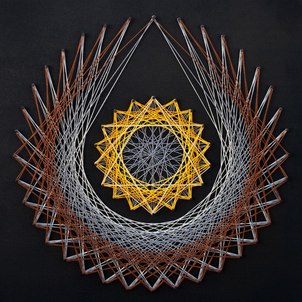 Abstract String Art Etsy
