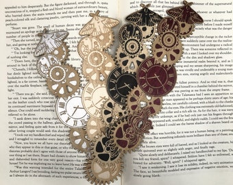 Steampunk Wooden Bookmark | Steampunk gift | Bookish Gift