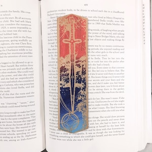 Legendborn Wooden Bookmark | Fantasy gift | Sword Bookmark