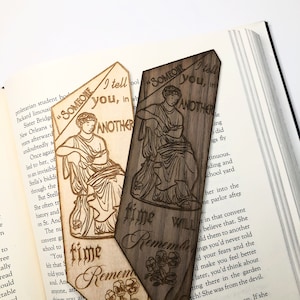 Sappho Wooden Bookmark | Greek Mythology Bookmark | Womens History Month