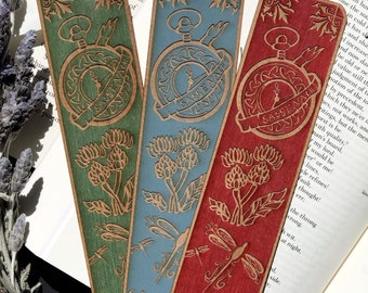 Sessanach Woodmark Scottish Thistle Celtic Wooden Bookmark