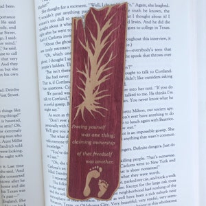 Beloved Wooden Bookmark Classic Literature Bookmark Black Literature Bookmark Made in USA Bookish Gift image 3