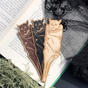 Bat Woodmark 4" Vampire Bat Woodmark | Bookish gift | gift for readers