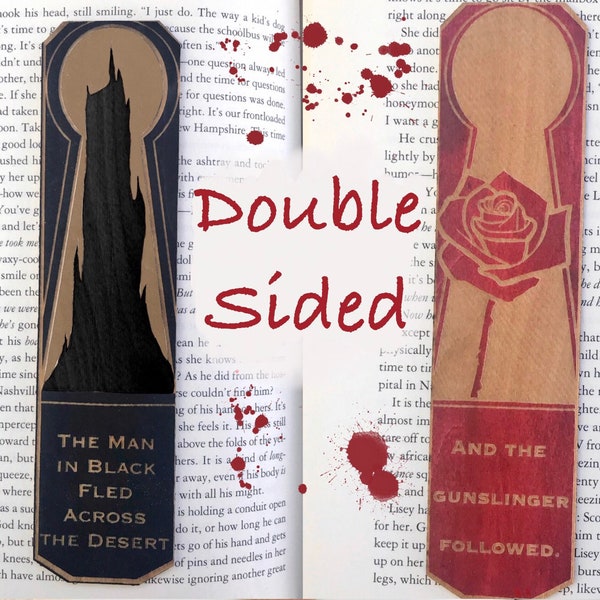 King of Horror Wooden bookmark | Book lover gift | Bookmark | Horror Bookmark Gift | Bookish Gift