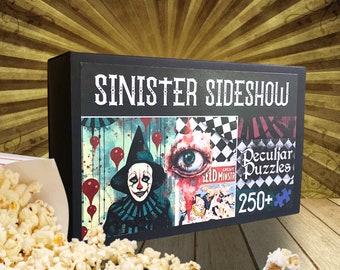 Sinister Sideshow Wooden Puzzle | Horror Puzzle | Unique Puzzle