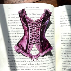 Spicy Romance Fantasy Bookmark | Corset Bookmark | Spicy Romance Bookmark | Beautiful Bookmark | Gift for Book Lover | dark spicy romance